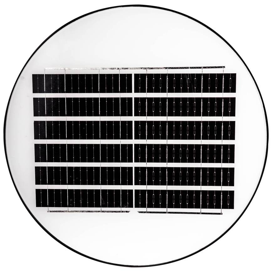 LED Prigušiva solarna ulična svjetiljka sa senzorom LED/15W/6V 11000 mAh 6500K IP65 crna + daljinski upravljač