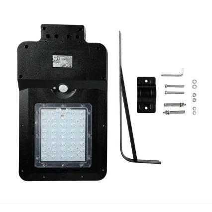 LED Solarna ulična svjetiljka sa senzorom LED/15W/7,4V 6000K IP65 10800 mAh