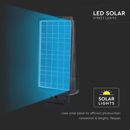 LED Solarna ulična svjetiljka sa senzorom LED/15W/7,4V 6000K IP65 10800 mAh