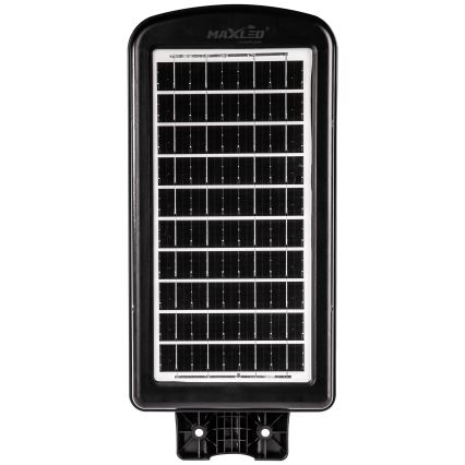 LED Prigušiva solarna ulična svjetiljka sa senzorom LED/180W/6V 6500K IP65 crna + daljinski upravljač