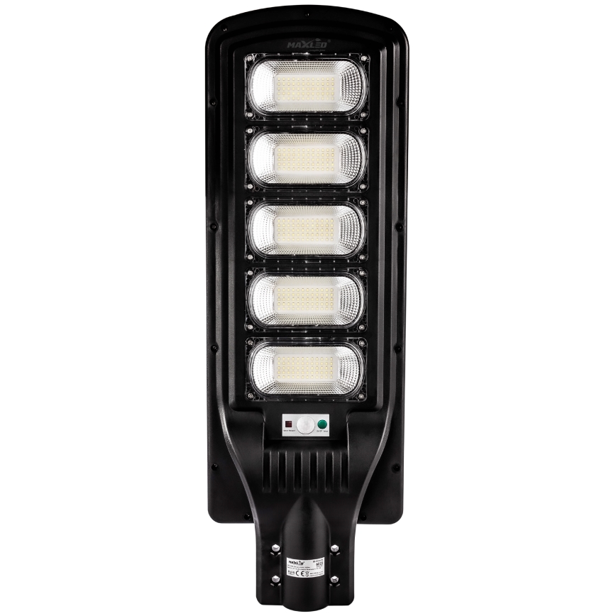 LED Prigušiva solarna ulična svjetiljka sa senzorom LED/300W/6V 6500K IP65 crna + daljinski upravljač