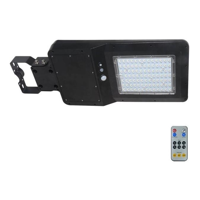 LED Solarna ulična svjetiljka sa senzorom LED/40W/9,6V IP65 6000K 12000 mAh + daljinski upravljač