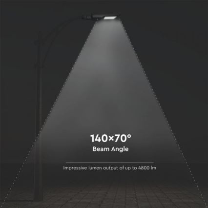 LED Solarna ulična svjetiljka sa senzorom LED/40W/9,6V IP65 6000K 12000 mAh + daljinski upravljač