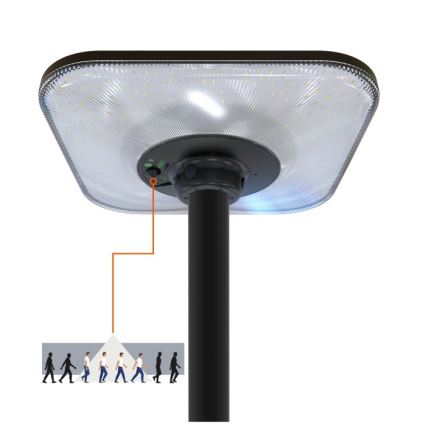 LED solarna ulična svjetiljka sa senzorom SOLSUMI LED/25W/3,2V 3000/4000/6500K IP54 24000 mAh + daljinsko upravljanje