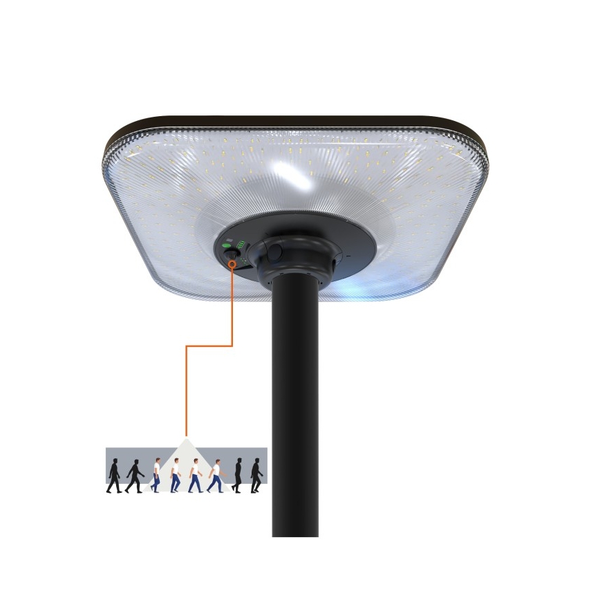 LED solarna ulična svjetiljka sa senzorom SOLSUMI LED/25W/3,2V 3000/4000/6500K IP54 24000 mAh + daljinsko upravljanje