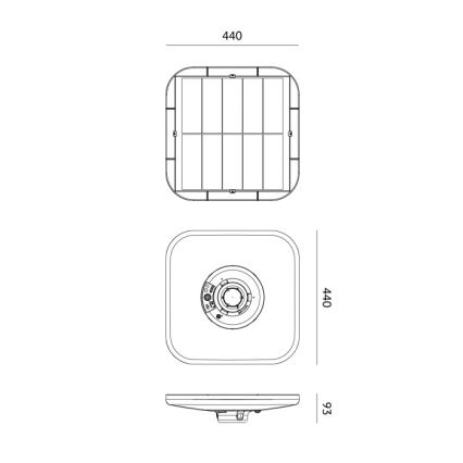 LED solarna ulična svjetiljka sa senzorom SOLSUMI LED/25W/3,2V 3000/4000/6500K IP54 24000 mAh + daljinsko upravljanje