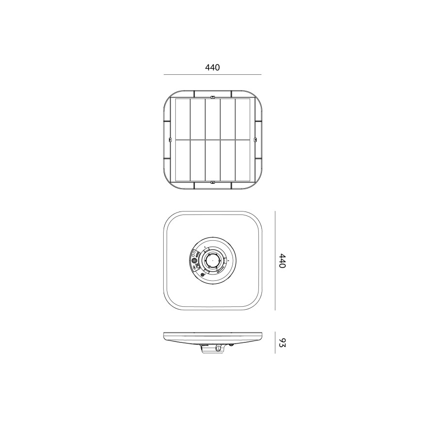 LED solarna ulična svjetiljka sa senzorom SOLSUMI LED/25W/3,2V 3000/4000/6500K IP54 24000 mAh + daljinsko upravljanje