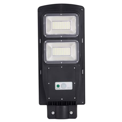 LED Solarna ulična svjetiljka sa senzorom STREET 2xLED/6W/3,2V 12000 mAh IP65 + daljinski upravljač