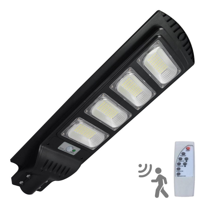 LED Solarna ulična svjetiljka sa senzorom STREET LED/15W/3,2V 15000 mAh IP65 + daljinski upravljač