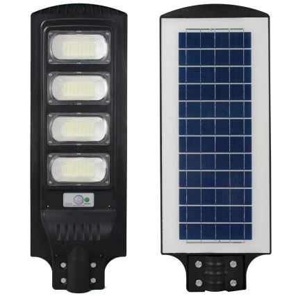 LED Solarna ulična svjetiljka sa senzorom STREET LED/15W/3,2V IP65 + daljinski upravljač