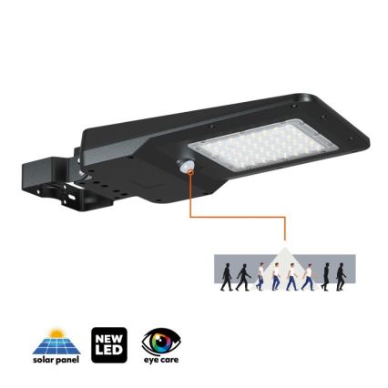 LED solarna ulična svjetiljka sa senzorom STREET LED/20W/7,4V 3000/4000/6000K IP65 5400 mAh