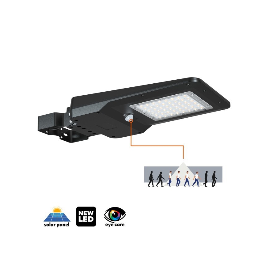 LED solarna ulična svjetiljka sa senzorom STREET LED/20W/7,4V 3000/4000/6000K IP65 5400 mAh
