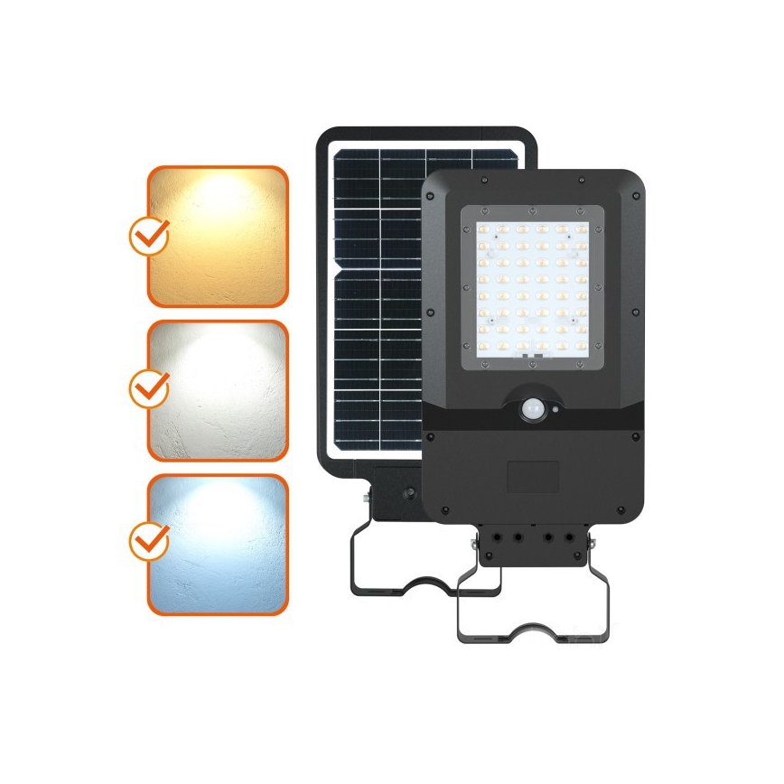 LED solarna ulična svjetiljka sa senzorom STREET LED/20W/7,4V 3000/4000/6000K IP65 5400 mAh