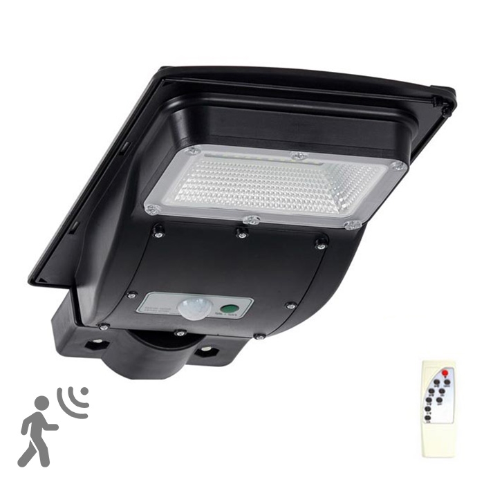 LED Solarna ulična svjetiljka sa senzorom STREET LED/3W/3,2V 5000 mAh IP65 + daljinski upravljač
