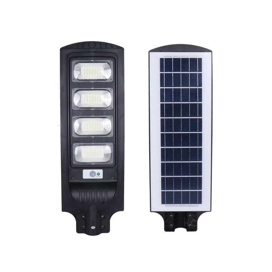 LED solarna ulična svjetiljka s mogućnošću prigušivanja i senzorom URBI LED/11W/3,2V 6500K 15000 mAh IP54 + daljinski upravljač