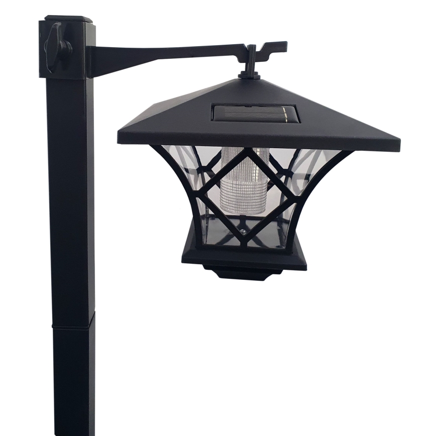 LED Solarna vanjska lampa 3u1 LED/1,2V 200 mAh IP44 crna