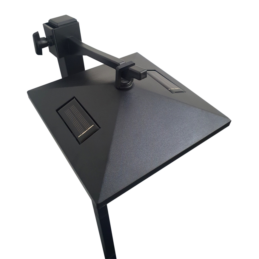 LED Solarna vanjska lampa 3u1 LED/1,2V 200 mAh IP44 crna