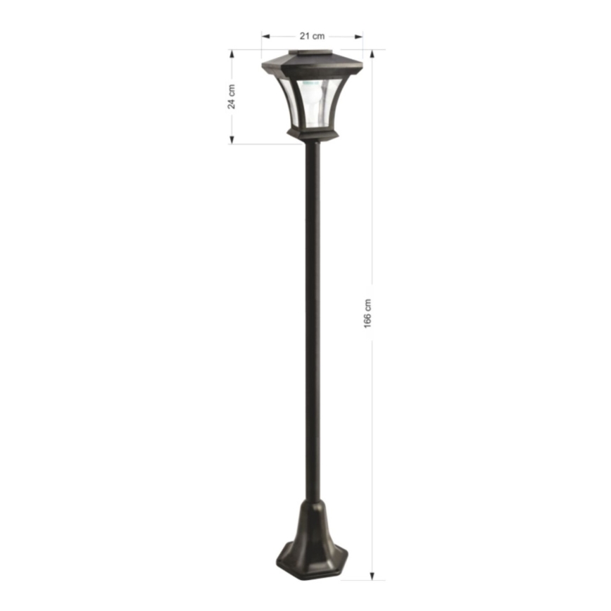 LED Solarna vanjska lampa LED/1,2V IP44 crna