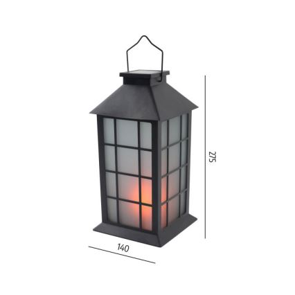 LED solarna viseća svjetiljka sa senzorom CANDELIO MILKY LED/1xAA 1600K IP44 200 mAh