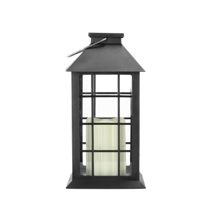 LED Solarna viseća svjetiljka LED/0,02W/1,2V 1xAA 2700K IP44 200 mAh crna