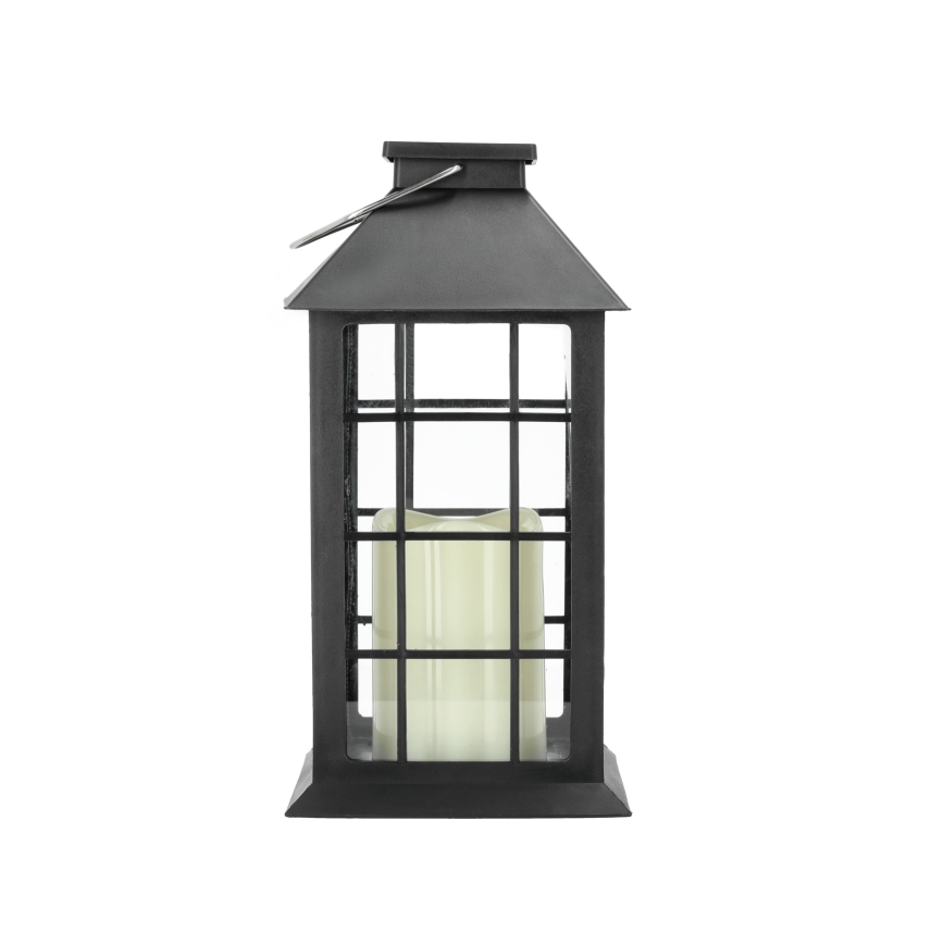 LED Solarna viseća svjetiljka LED/0,02W/1,2V 1xAA 2700K IP44 200 mAh crna