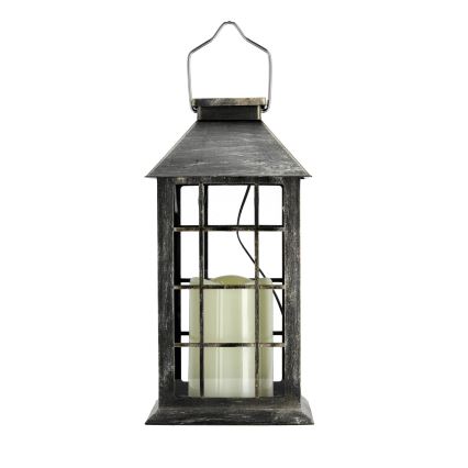 LED Solarna viseća svjetiljka LED/0,02W/1,2V 1xAA 2700K IP44 200 mAh patina