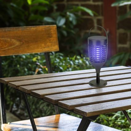 LED Solarna zamka za insekte 3u1 LED/1,3W/3,7V IP24 20 m² 2200 mAh
