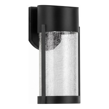 LED solarna zidna lampa LED/3,7V 300 mAh IP44 crna