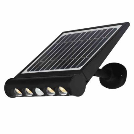 LED solarna zidna lampa sa senzorom pokreta i sumraka LED/8W/3,7V 4000 mAh 4000K IP65