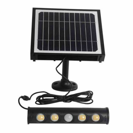 LED solarna zidna lampa sa senzorom pokreta i sumraka LED/8W/3,7V 4000 mAh 4000K IP65