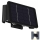 LED Solarna zidna svjetiljka 4xLED/1,5W/3,7V 1500 mAh IP54 crna