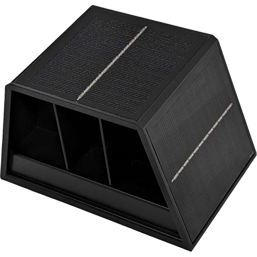 LED Solarna zidna svjetiljka CUBUS 2xLED/1,5W/3,7V 1500 mAh IP54