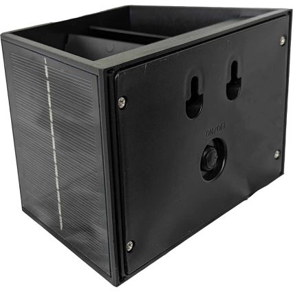 LED Solarna zidna svjetiljka CUBUS 2xLED/1,5W/3,7V 1500 mAh IP54