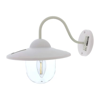 LED Solarna zidna svjetiljka LED/0,5W/1,2V 600 mAh IP44 bijela