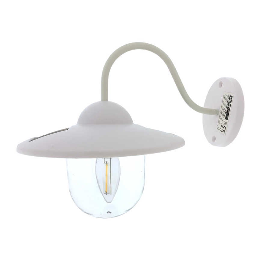 LED Solarna zidna svjetiljka LED/0,5W/1,2V 600 mAh IP44 bijela