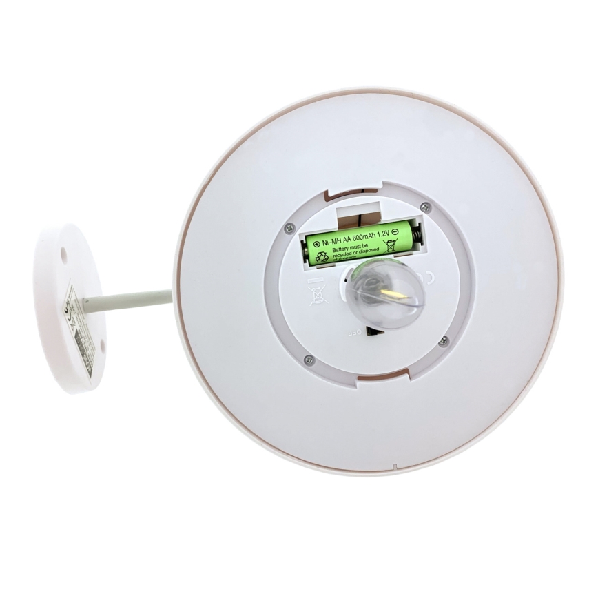 LED Solarna zidna svjetiljka LED/0,5W/1,2V 600 mAh IP44 bijela