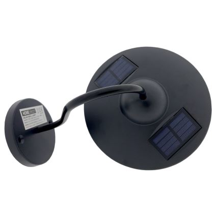 LED Solarna zidna svjetiljka LED/0,5W/1,2V IP44 crna