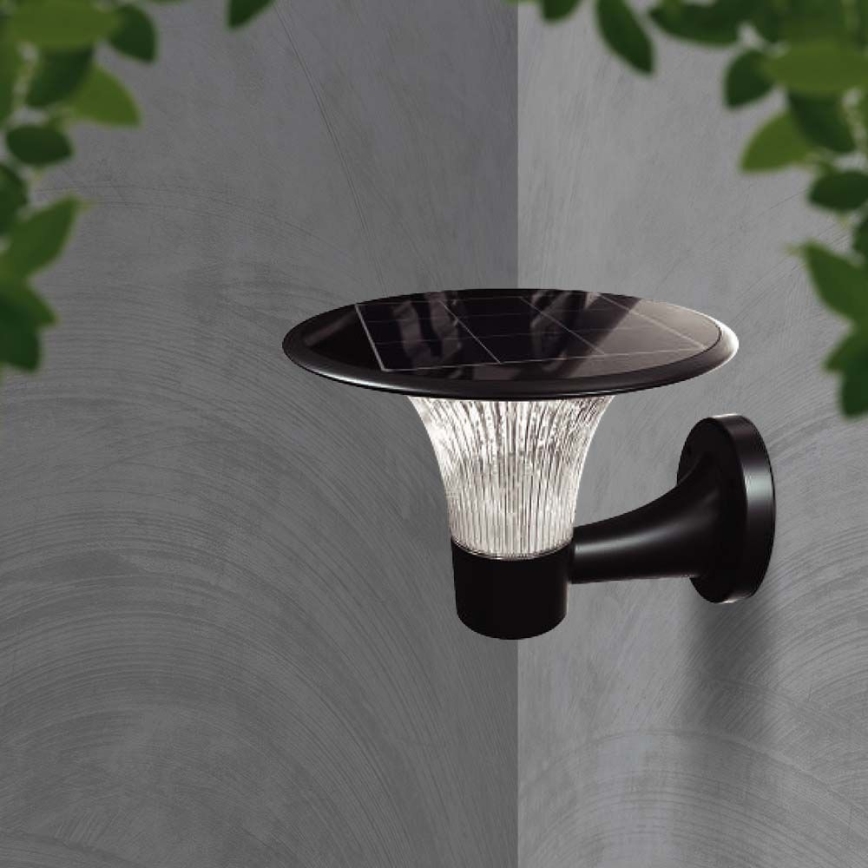 LED Solarna zidna svjetiljka sa senzorom LED/15W/3,2V 4000K/6000K IP65