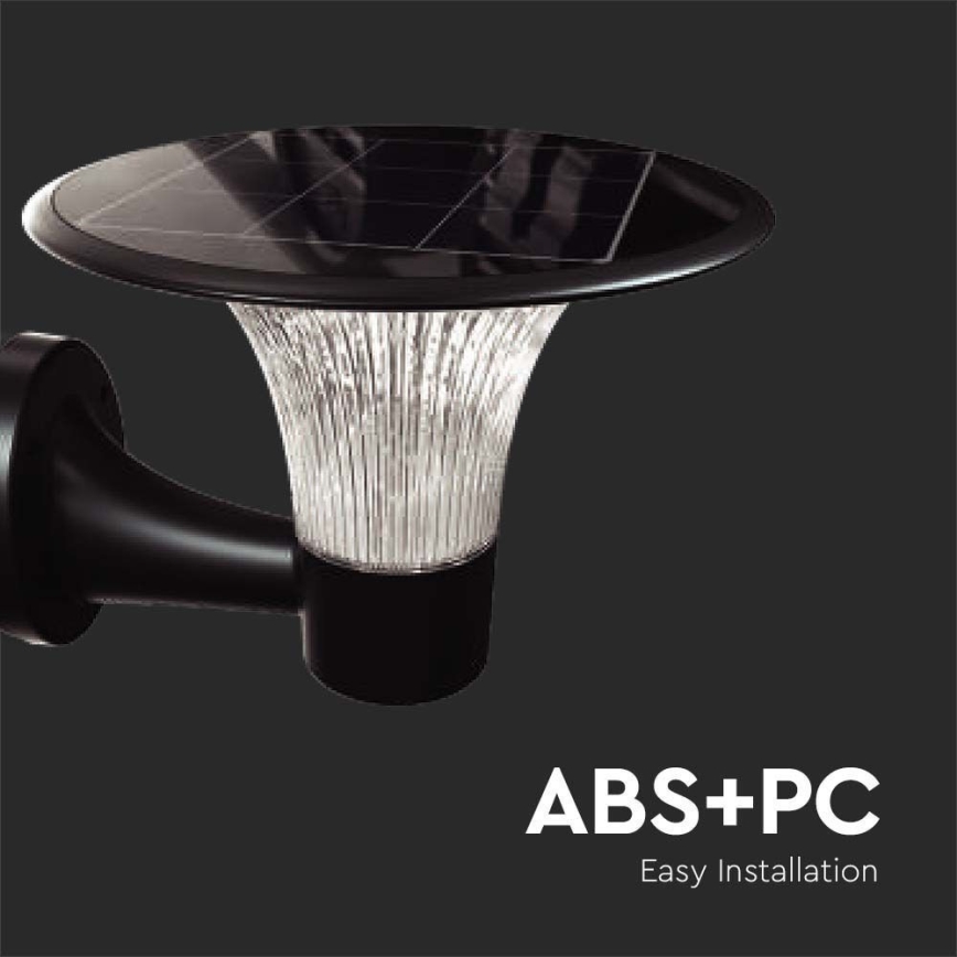 LED Solarna zidna svjetiljka sa senzorom LED/15W/3,2V 4000K/6000K IP65