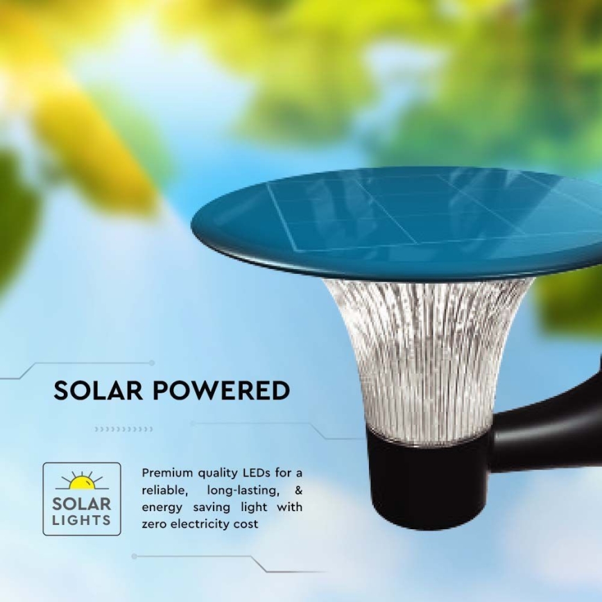 LED Solarna zidna svjetiljka sa senzorom LED/15W/3,2V 4000K/6000K IP65