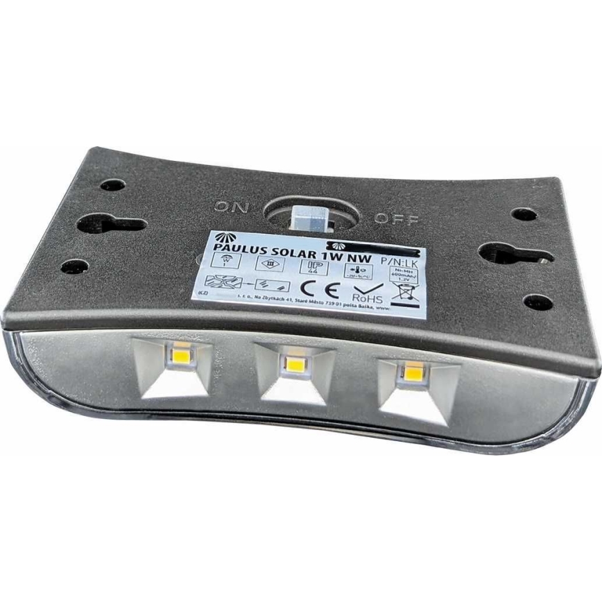 LED Solarna zidna svjetiljka LED/1W/1,2V 600 mAh IP44