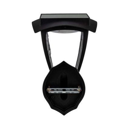 LED solarna zidna svjetiljka LED/2W/3,7V 3000/6000K IP65 2200 mAh crna