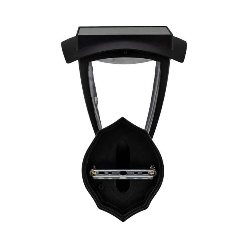 LED solarna zidna svjetiljka LED/2W/3,7V 3000/6000K IP65 2200 mAh crna