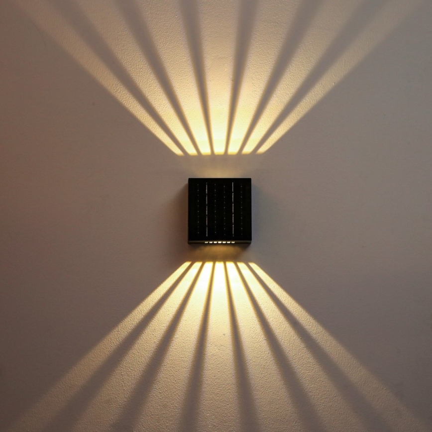 LED Solarna zidna svjetiljka LED/2W/3,7V 4000K IP44 1300 mAh