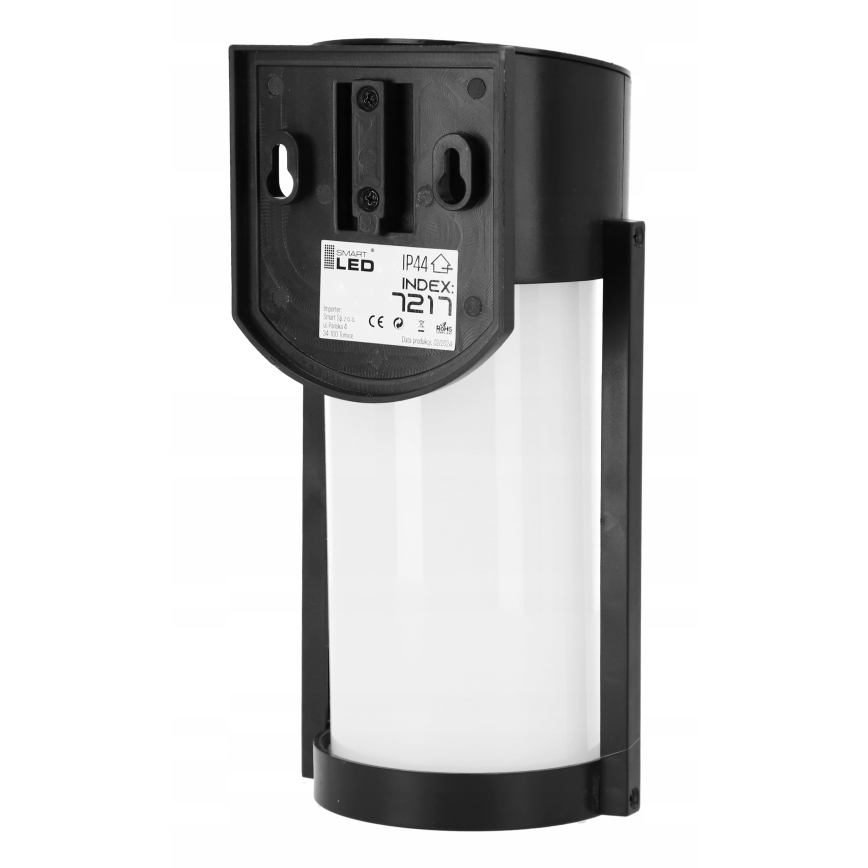 LED solarna zidna svjetiljka LED/3,7V 300 mAh IP44 crna