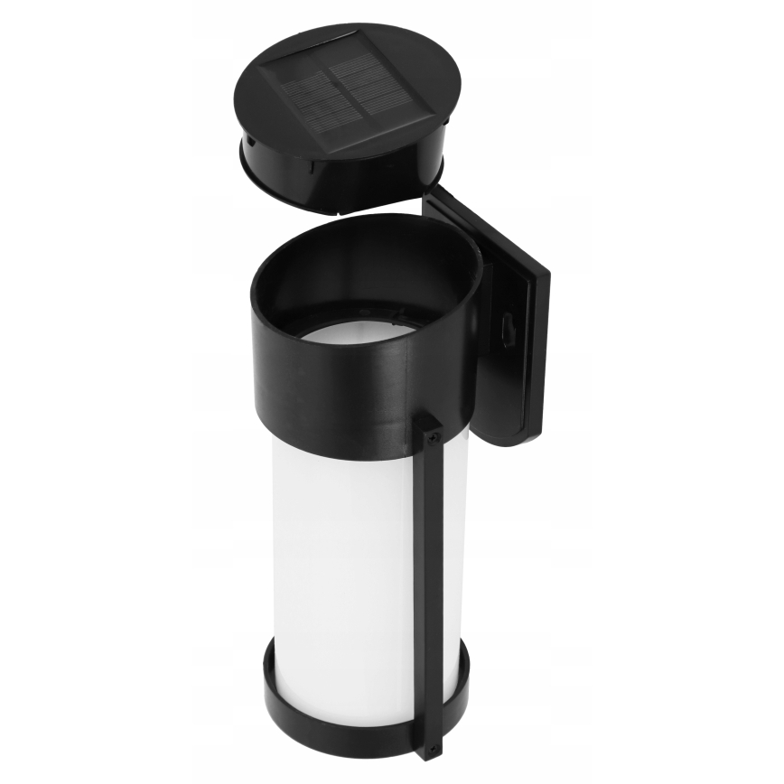 LED solarna zidna svjetiljka LED/3,7V 300 mAh IP44 crna