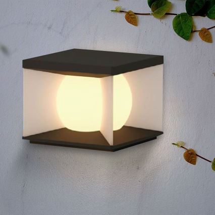 LED Prigušiva solarna zidna svjetiljka LED/8W/3,7V IP65 3000K + daljinski upravljač