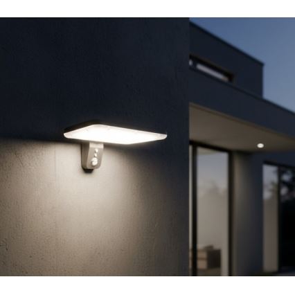 LED solarna zidna svjetiljka s senzorom PHOENIX LED/15W/3,2V 3000/4000K IP65 6000 mAh