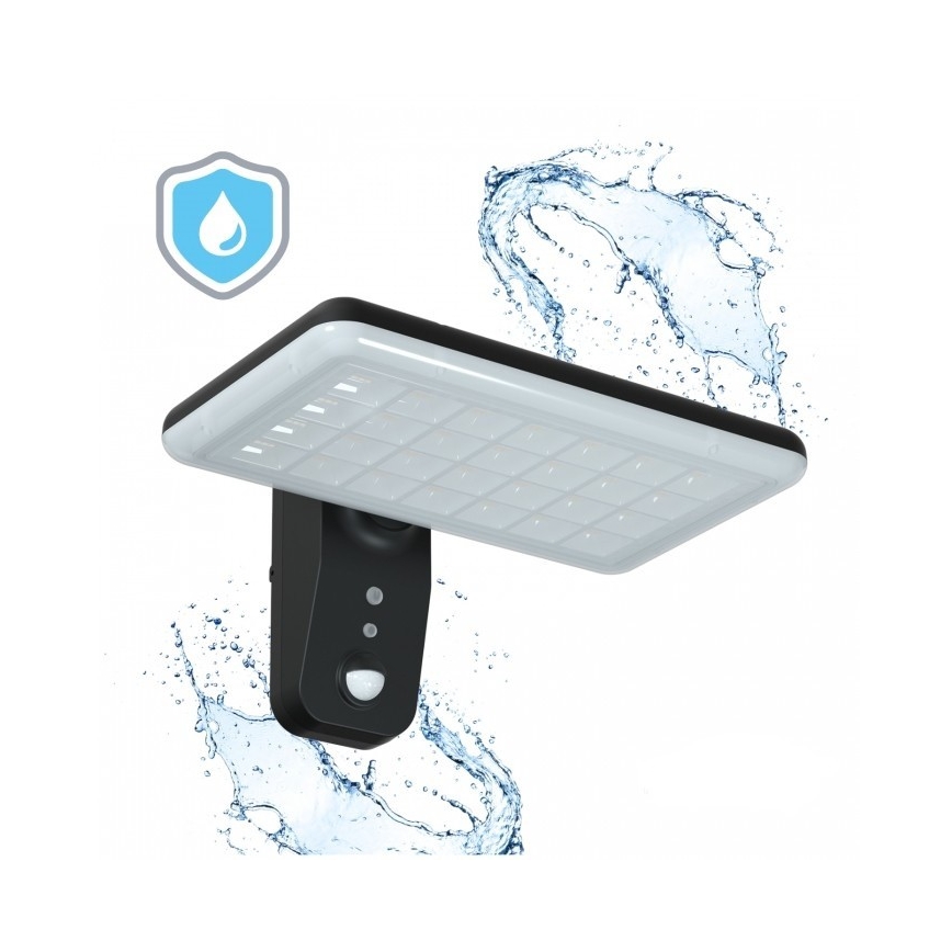 LED solarna zidna svjetiljka s senzorom PHOENIX LED/15W/3,2V 3000/4000K IP65 6000 mAh