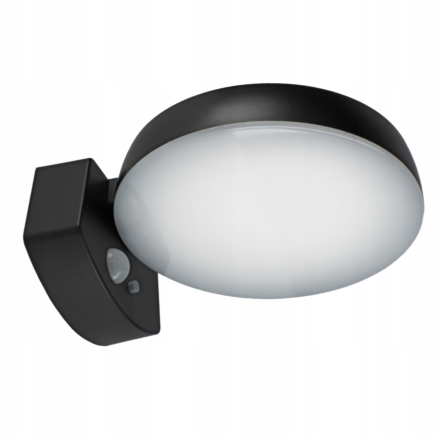 LED prigušivo solarno zidno svjetlo s senzorom LED/3W/3,7V 1800 mAh IP54 crno